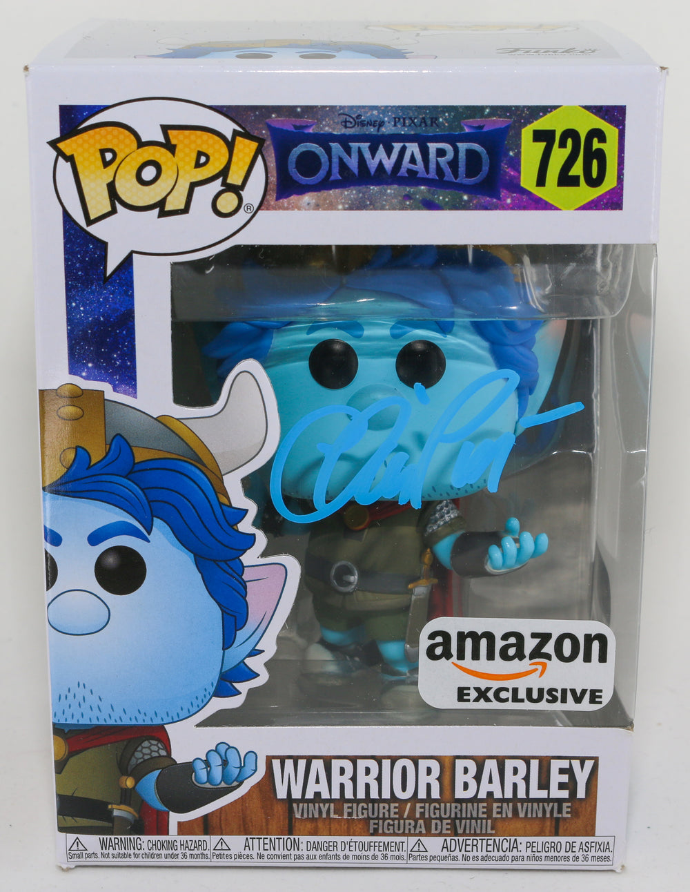 Chris Pratt as Warrior Barley in Pixar's Onward (SWAU) Signed Funko POP! #726
