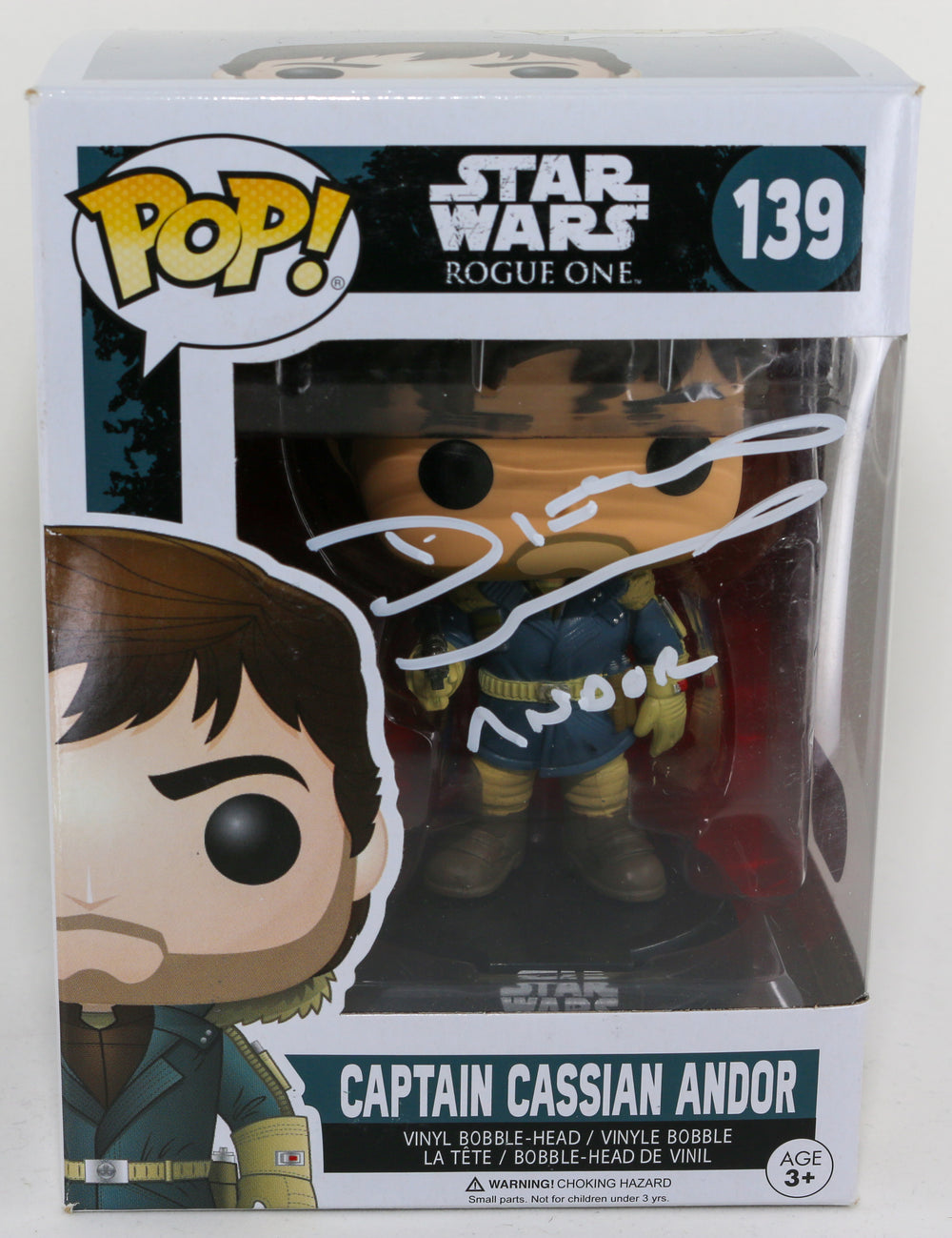 Diego Luna as Andor in Rogue One: A Star Wars Story Signed POP! Funko #139 with Character Name