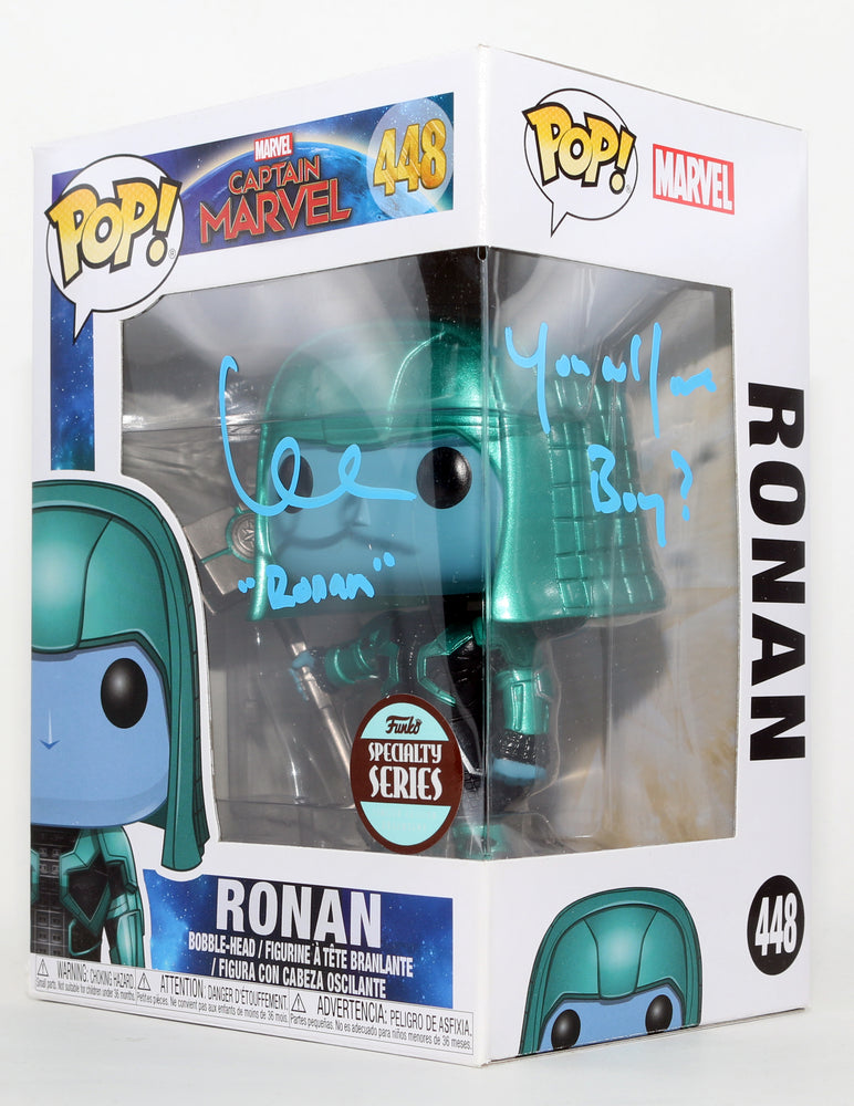 
                  
                    Lee Pace as Ronan in Captain Marvel Specialty Series Signed Funko POP! #448 with Character Name & Quote
                  
                