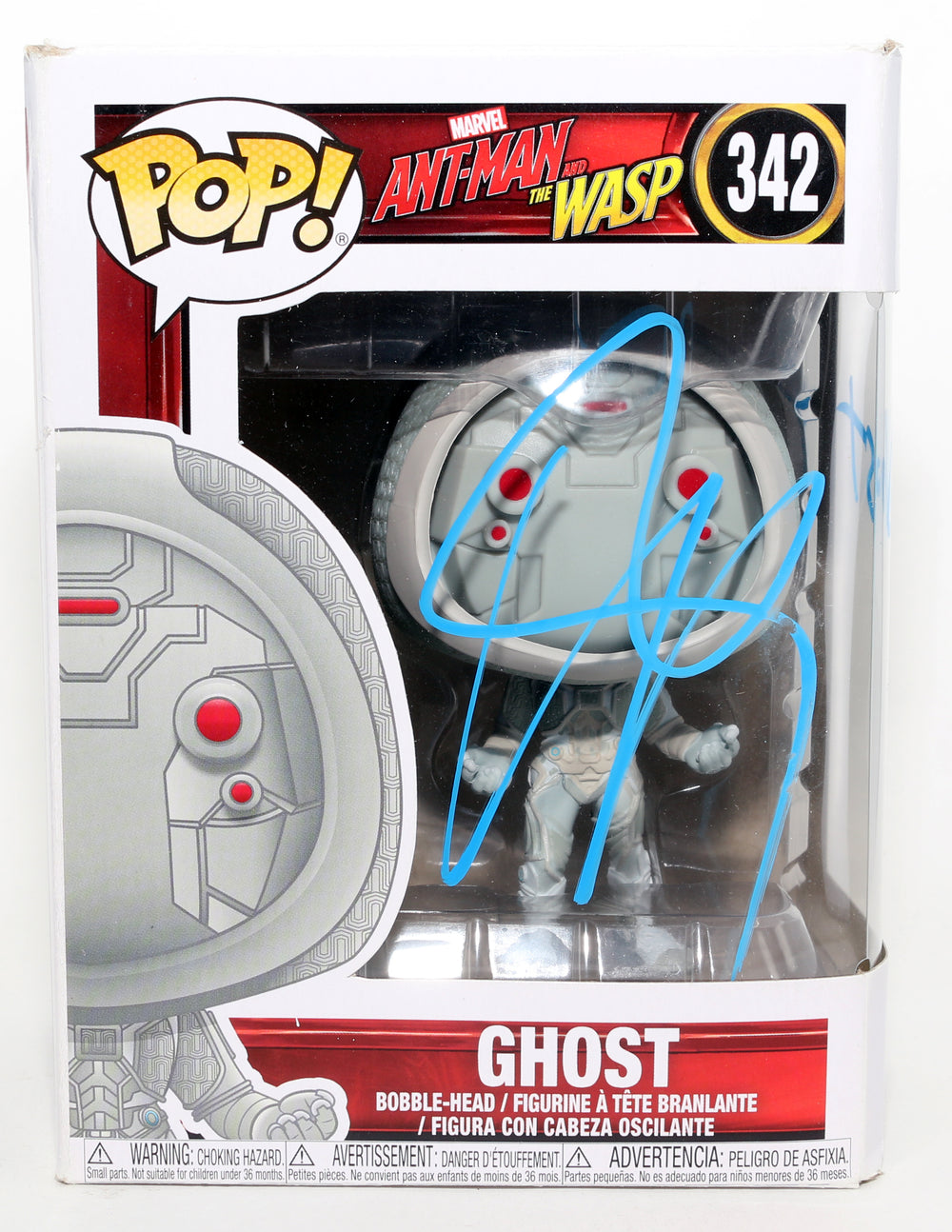 Hannah John-Kamen as Ghost in Ant-Man & The Wasp Signed Funko POP! #342 with Character Name