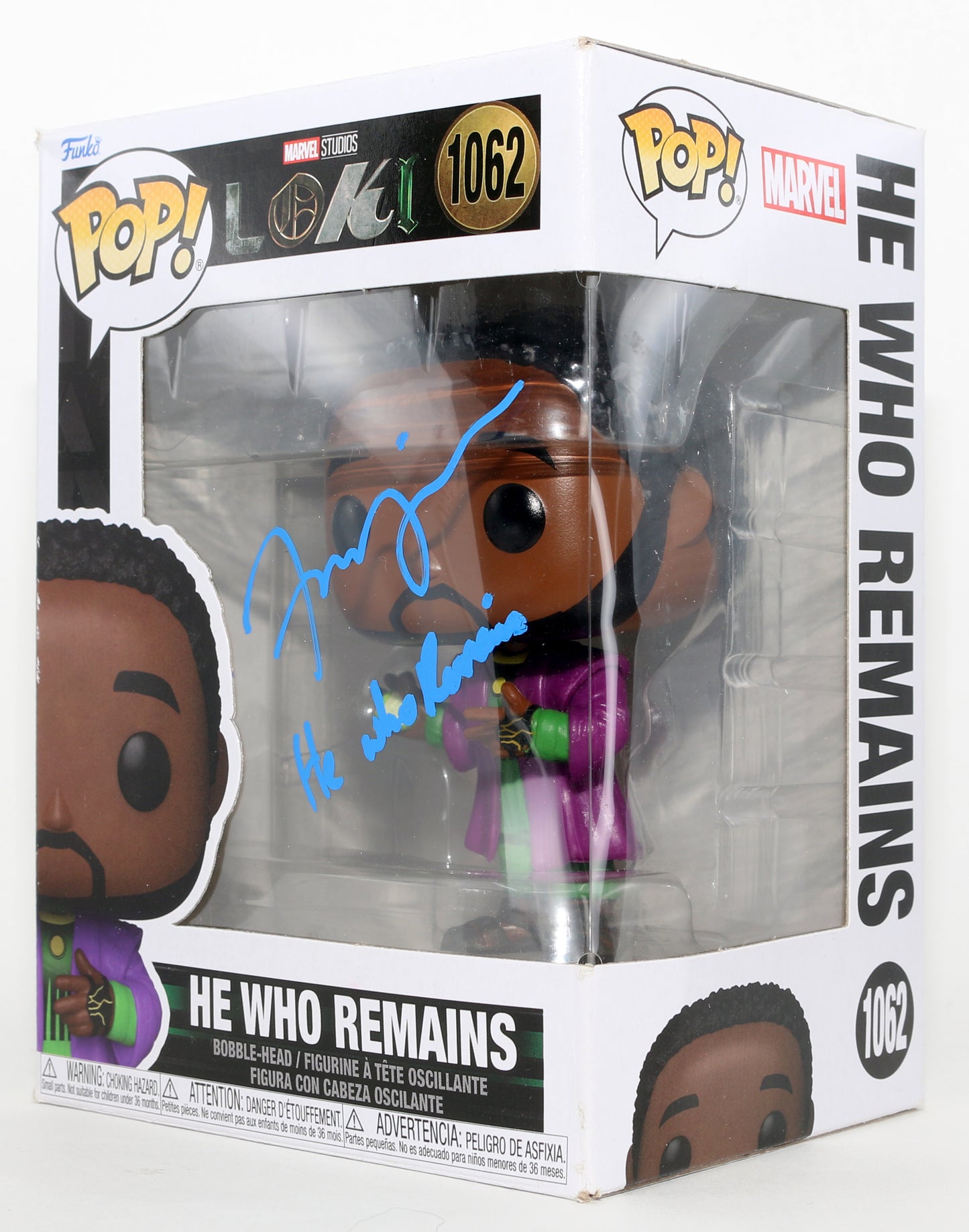 
                  
                    Jonathan Majors as He Who Remains in Loki Signed Funko POP! #1062 with Character Name
                  
                
