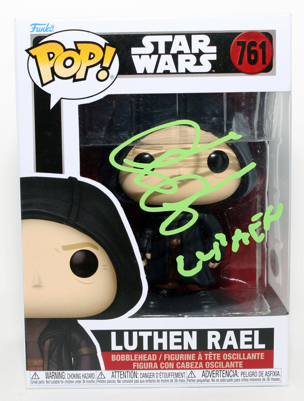 Stellan Skarsgård as Luthen Rael in Star Wars: Andor Signed Funko POP! #761 with Character Name