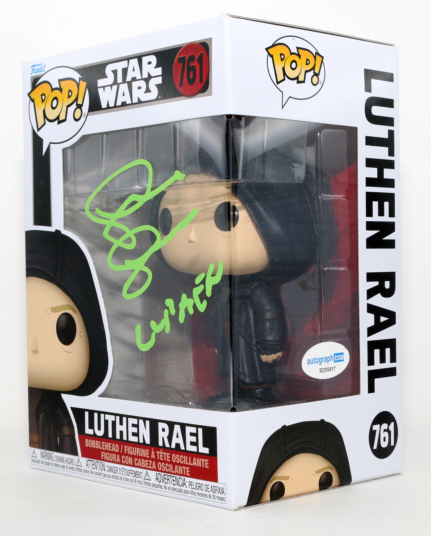 
                  
                    Stellan Skarsgård as Luthen Rael in Star Wars: Andor Signed Funko POP! #761 with Character Name
                  
                