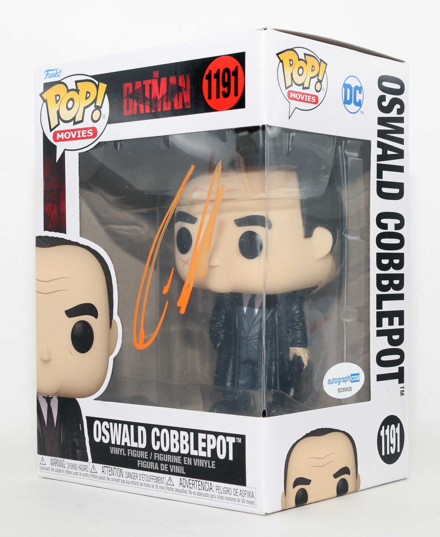 
                  
                    Colin Farrell as The Penguin in The Batman Signed Funko POP! #1191
                  
                