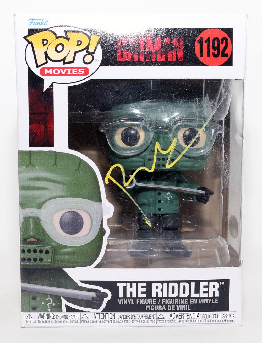 Paul Dano as The Riddler in The Batman Signed Funko POP! #1192