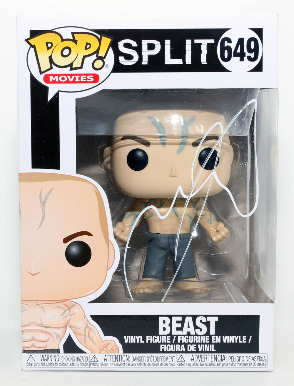 James McAvoy as The Beast in Split (JSA) Signed Funko POP! #649