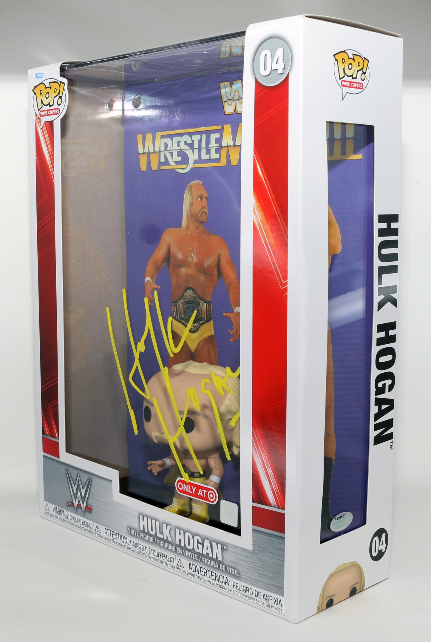 
                  
                    Hulk Hogan WWE Wrestler Target Exclusive Signed Magazine Cover Funko POP! #04
                  
                