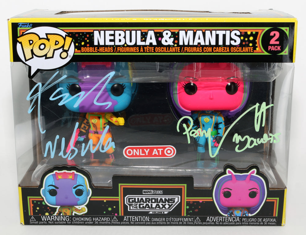 
                  
                    Pom Klementieff as Mantis & Karen Gillan as Nebula in Guardians of the Galaxy Vol. 3 Target Exclusive (JSA) Signed Funko POP! 2-pk with Character Names
                  
                