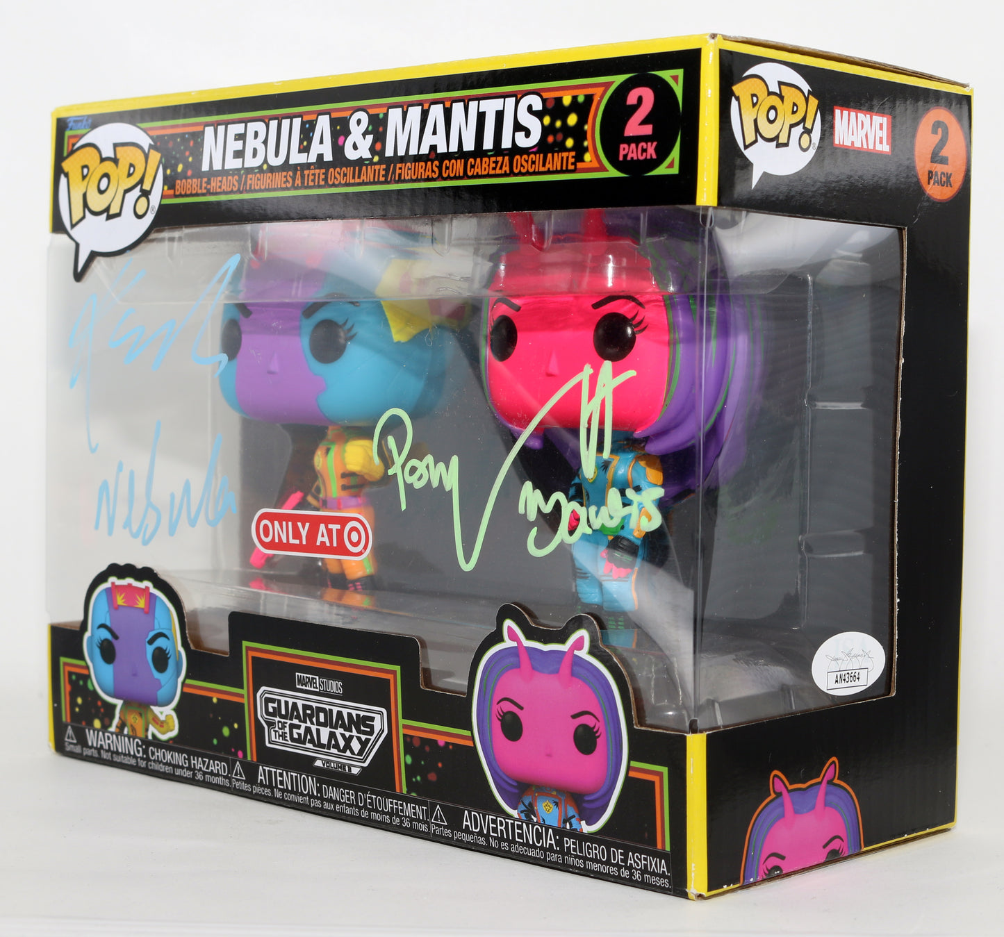 
                  
                    Pom Klementieff as Mantis & Karen Gillan as Nebula in Guardians of the Galaxy Vol. 3 Target Exclusive (JSA) Signed Funko POP! 2-pk with Character Names
                  
                