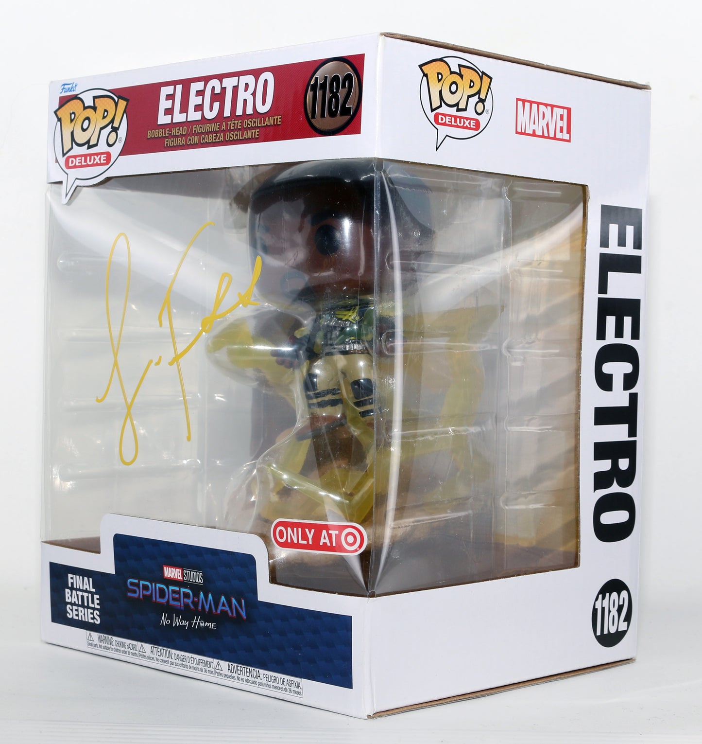 
                  
                    Jamie Foxx as Electro in Spider-Man: No Way Home Target Exclusive Signed Oversized Funko POP! #1182
                  
                