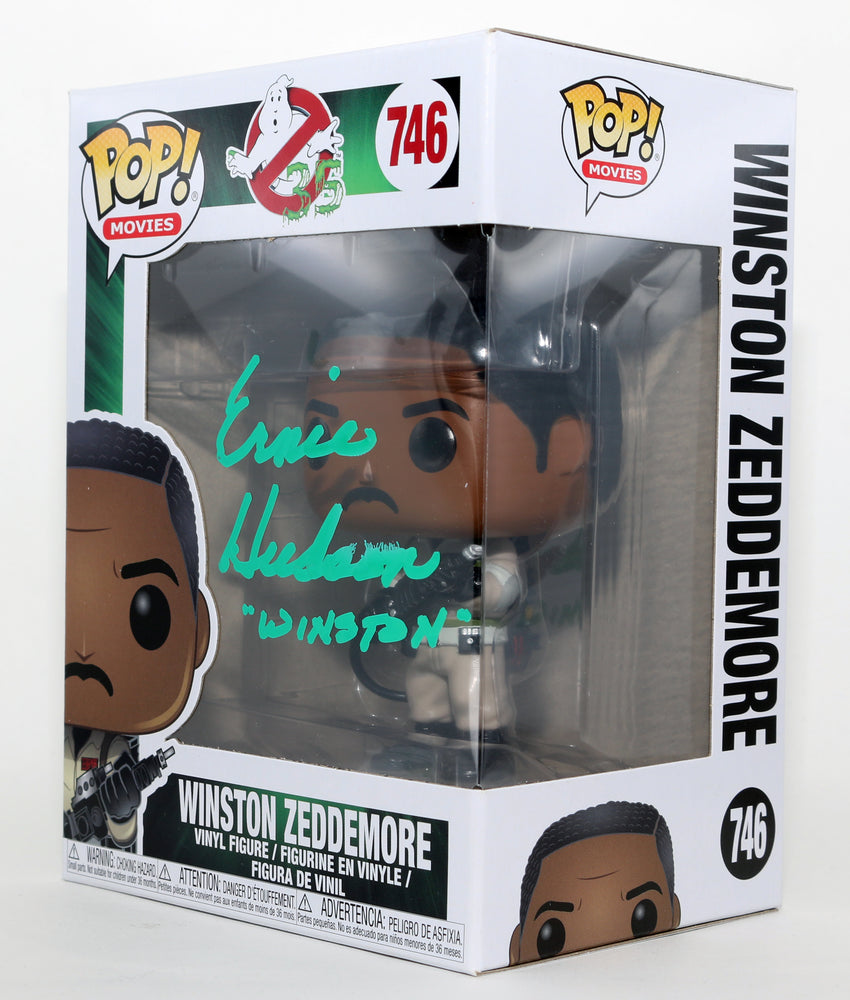 
                  
                    Ernie Hudson as Winston Zeddemore in Ghostbusters Signed Funko POP! #746 with Character Name
                  
                
