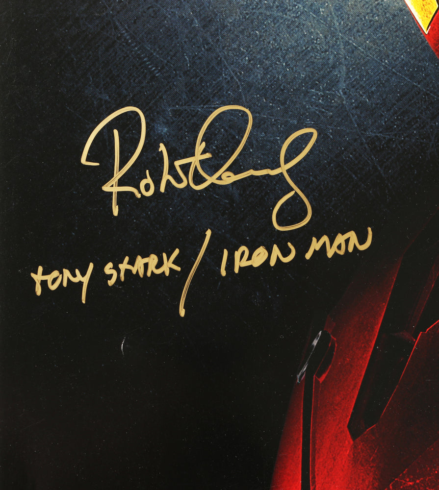 
                  
                    Robert Downey Jr. as Tony Stark in Iron Man (SWAU) Signed 27x40 Poster with 'Tony Stark / Iron Man' Character Names
                  
                