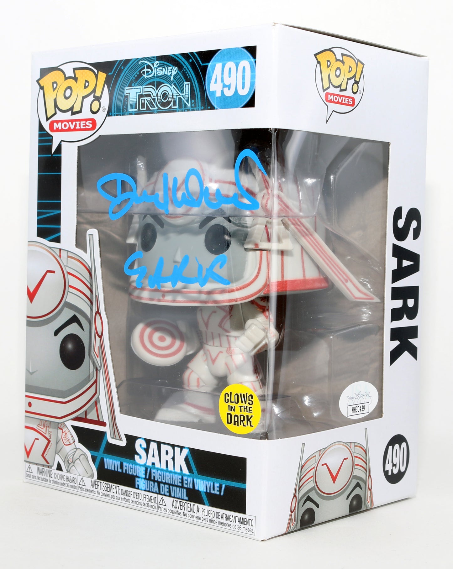 
                  
                    David Warner as Sark in Tron GITD (JSA) Signed Funko POP! #490 with Character Name
                  
                