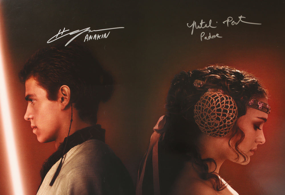 Hayden Christensen as Anakin Skywalker & Natalie Portman as Padme
