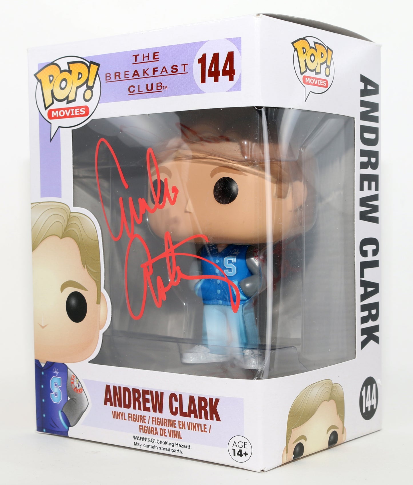 
                  
                    Emilio Estevez as Andrew Clark in The Breakfast Club Signed Funko POP! #144
                  
                