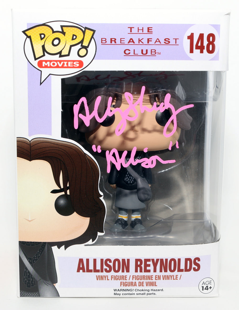 Ally Sheedy as Allison Reynolds in The Breakfast Club Signed Funko POP! #148 with Character Name