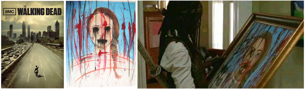 The Walking Dead Production Made Preliminary Design for Painting Michonne Holds - 2014