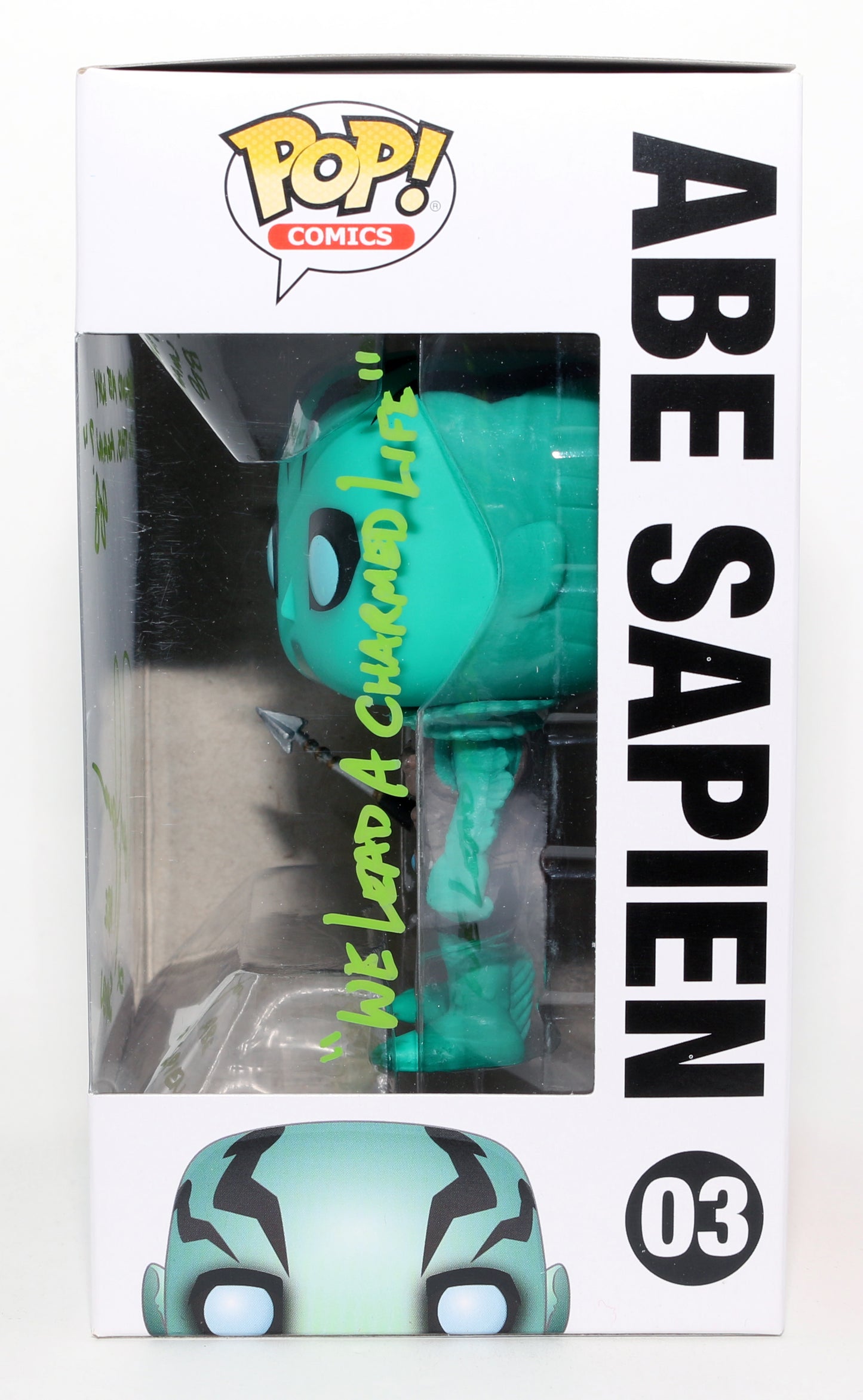 
                  
                    Doug Jones as Abe Sapien in Hellboy Signed Funko POP! #03 with Character Name & Quotes
                  
                