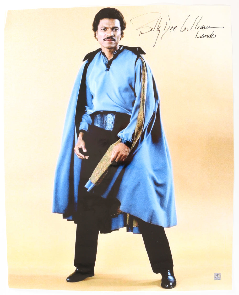 Billy Dee Williams as Lando in Star Wars: The Empire Strikes Back (Coolwaters) Signed 24x30 Poster