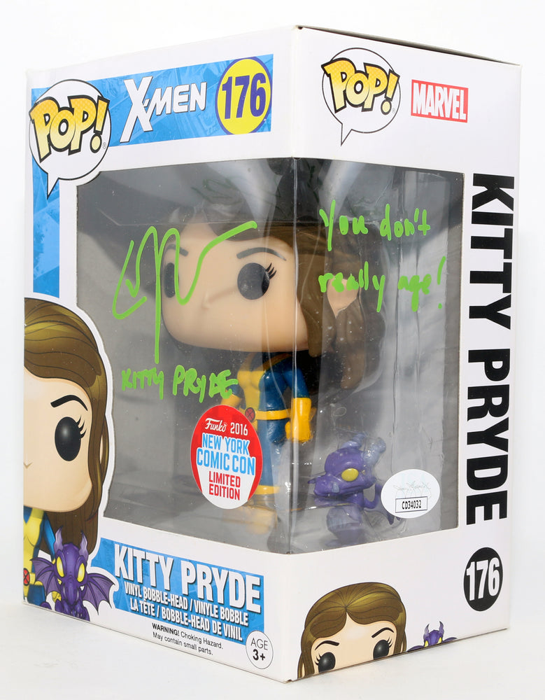 
                  
                    Elliot Page as Kitty Pryde in X-Men 2016 New York Comic Con Exclusive (JSA) Signed Funko POP! #176 with Character Name & Quote
                  
                
