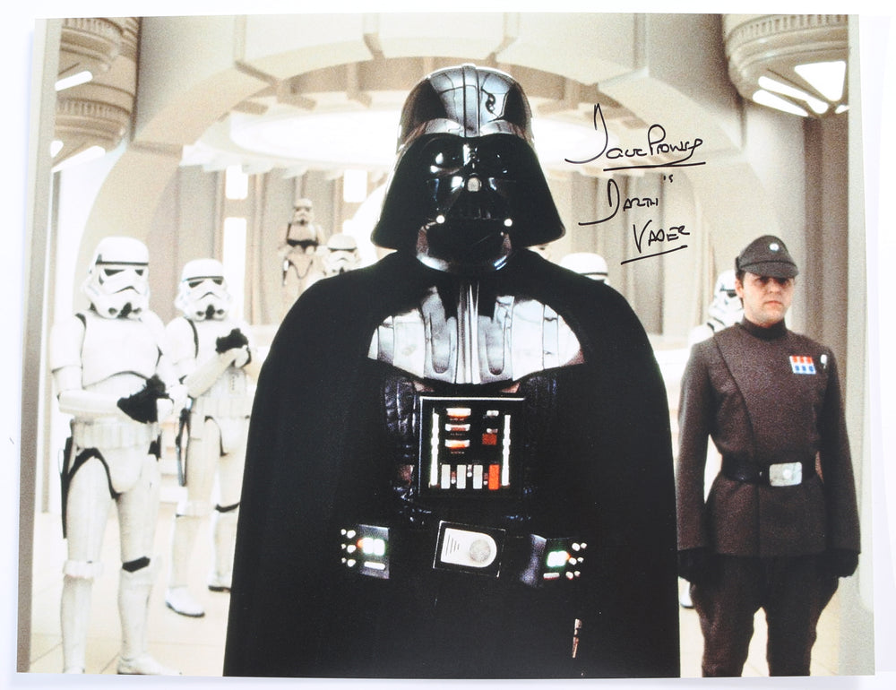 Dave Prowse as Darth Vader in Star Wars: The Empire Strikes Back Signed 11x14 Photo