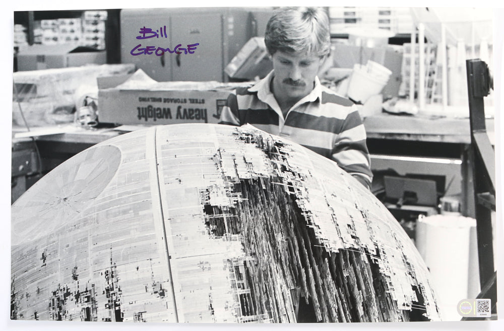 Bill George ILM Visual-Effects Artist of Star Wars: Return of the Jedi (SWAU) Signed 11x17 Photo
