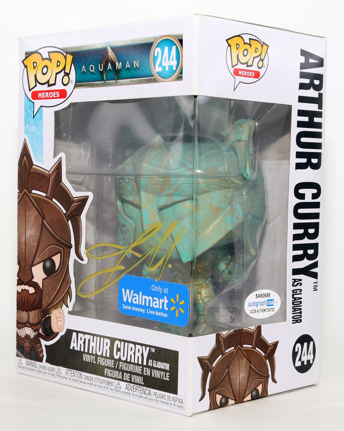 
                  
                    Jason Momoa as Arthur Curry in Aquaman Walmart Exclusive Signed Funko POP! #244 - Signed Twice
                  
                