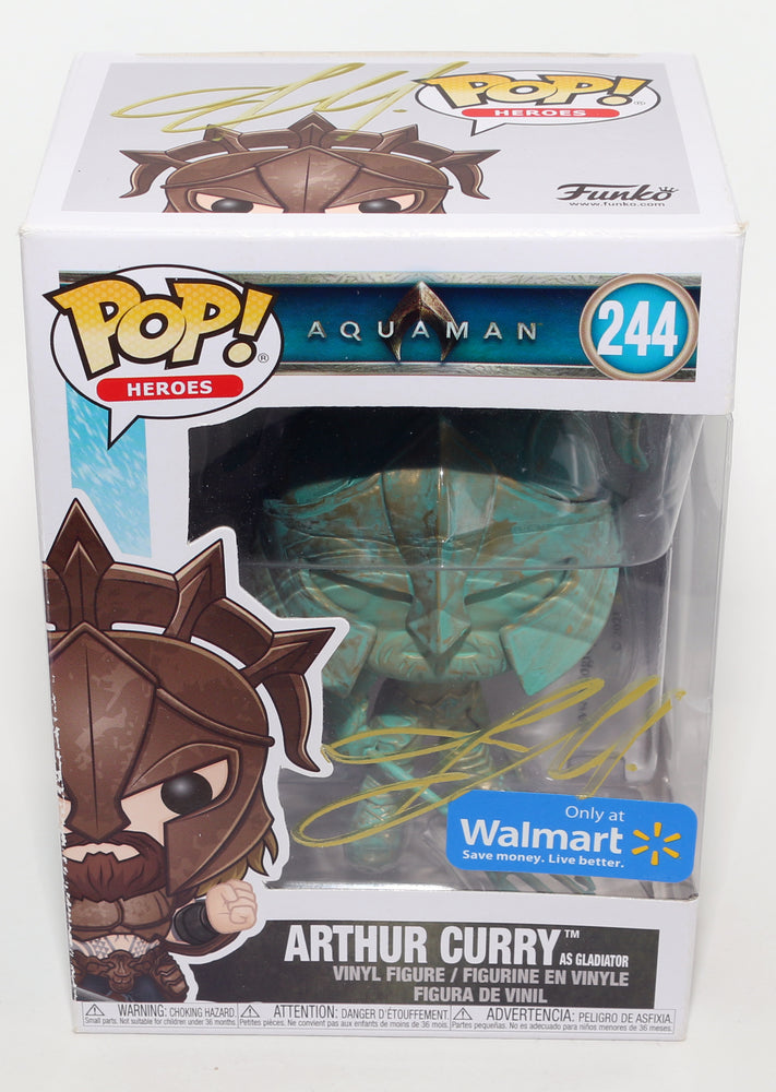 
                  
                    Jason Momoa as Arthur Curry in Aquaman Walmart Exclusive Signed Funko POP! #244 - Signed Twice
                  
                