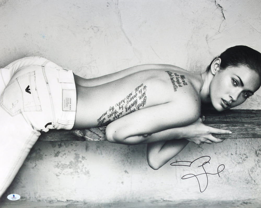 Megan Fox from Transformers & Jennifer's Body Sexy Near Nude Signed 16x20 Photo