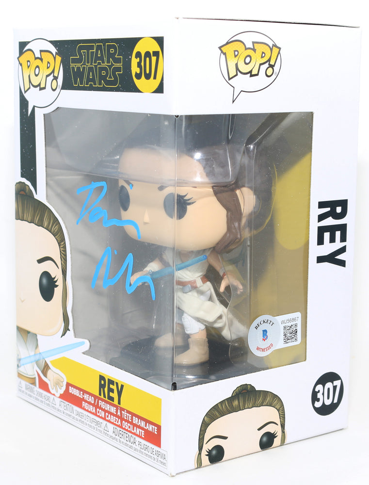 
                  
                    Daisy Ridley as Rey in Star Wars: The Rise of Skywalker (Beckett Witnessed) Signed POP! Funko #307
                  
                