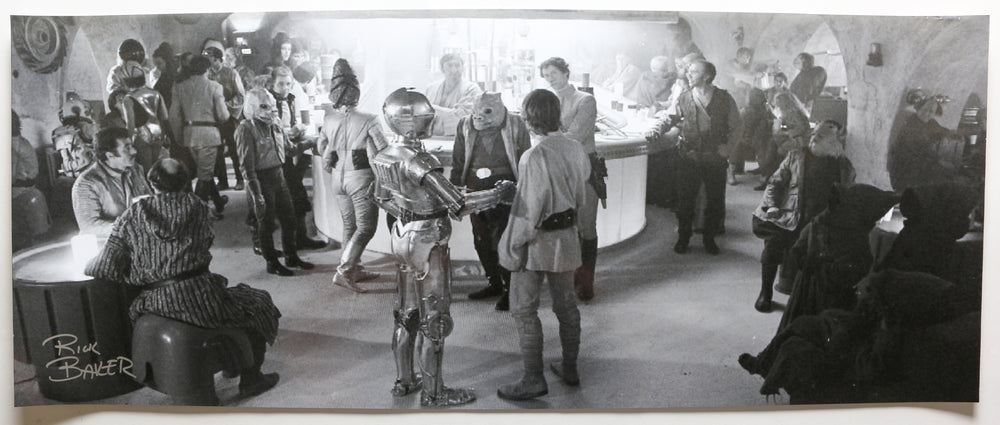 Rick Baker Makeup Artist for Star Wars: A New Hope Signed 12x30 Poster