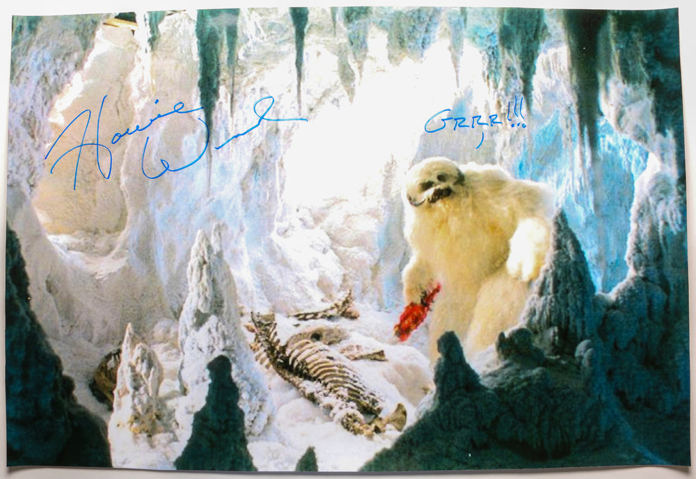 Howie Weed as Wampa in Star Wars: The Empire Strikes Back Signed 20x30 Poster