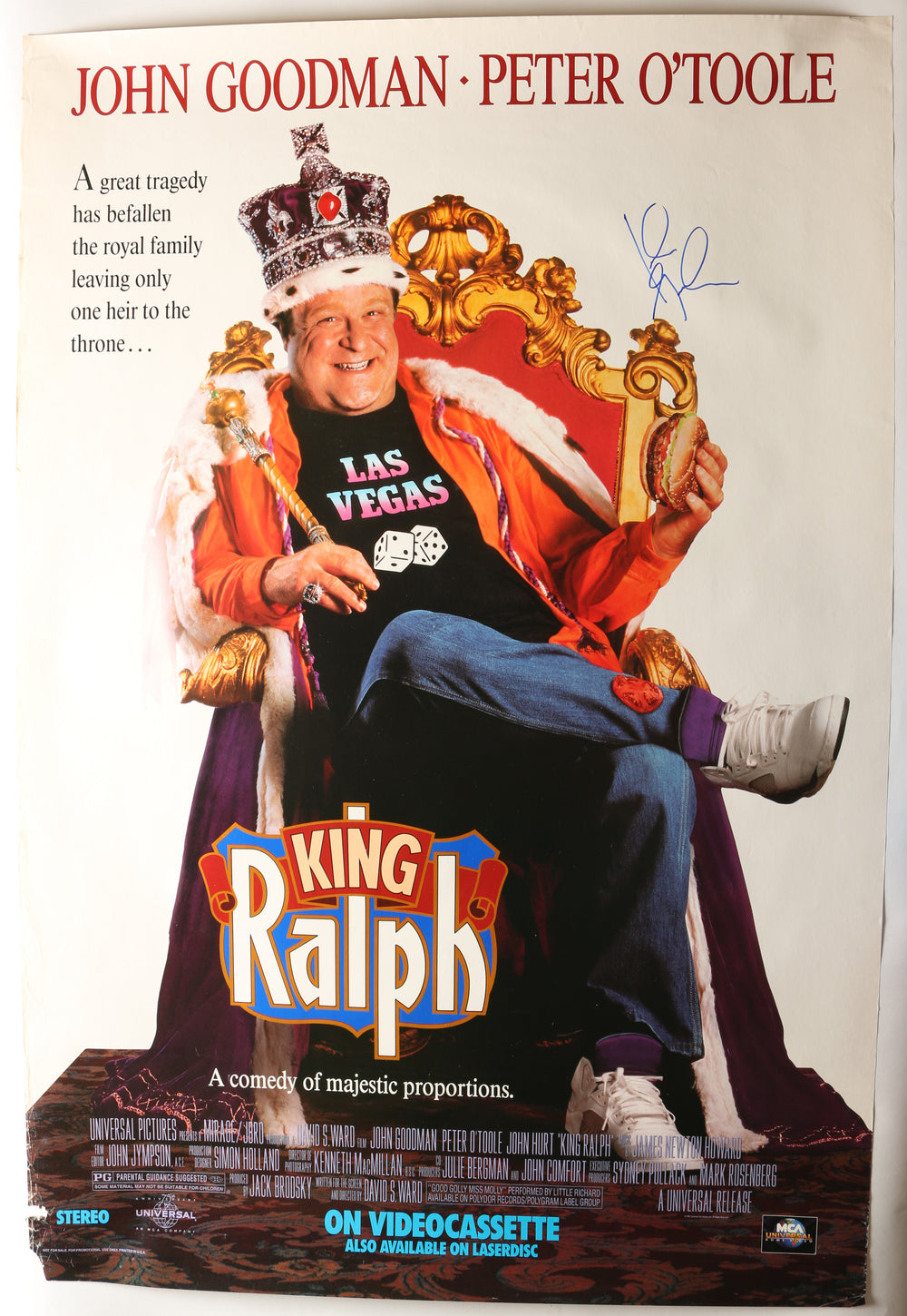 King Ralph 27x40 Poster Signed by John Goodman