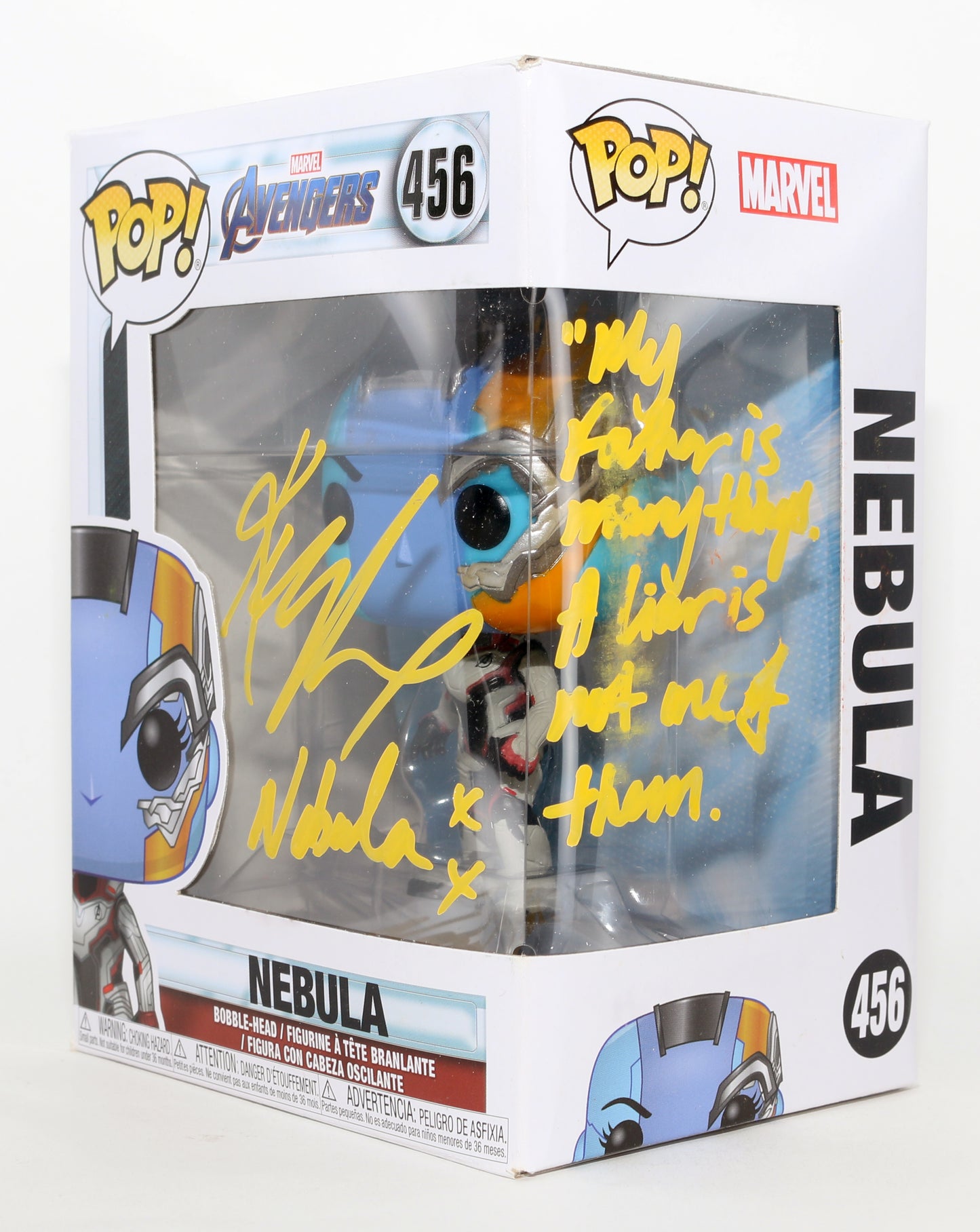 
                  
                    Karen Gillan as Nebula in Avengers: Endgame Signed Funko POP! #456 with Character Name & Quote
                  
                