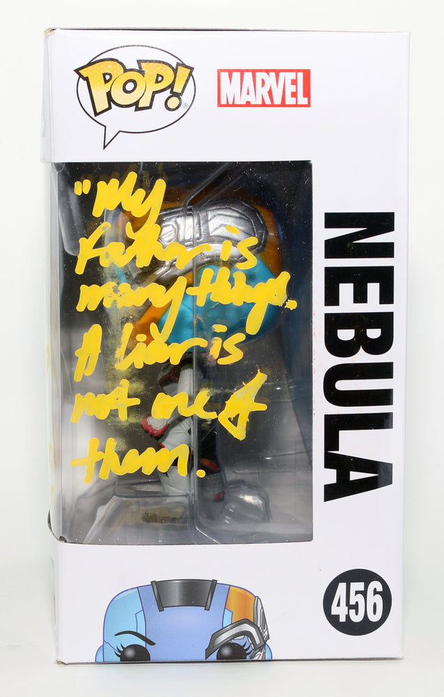 
                  
                    Karen Gillan as Nebula in Avengers: Endgame Signed Funko POP! #456 with Character Name & Quote
                  
                