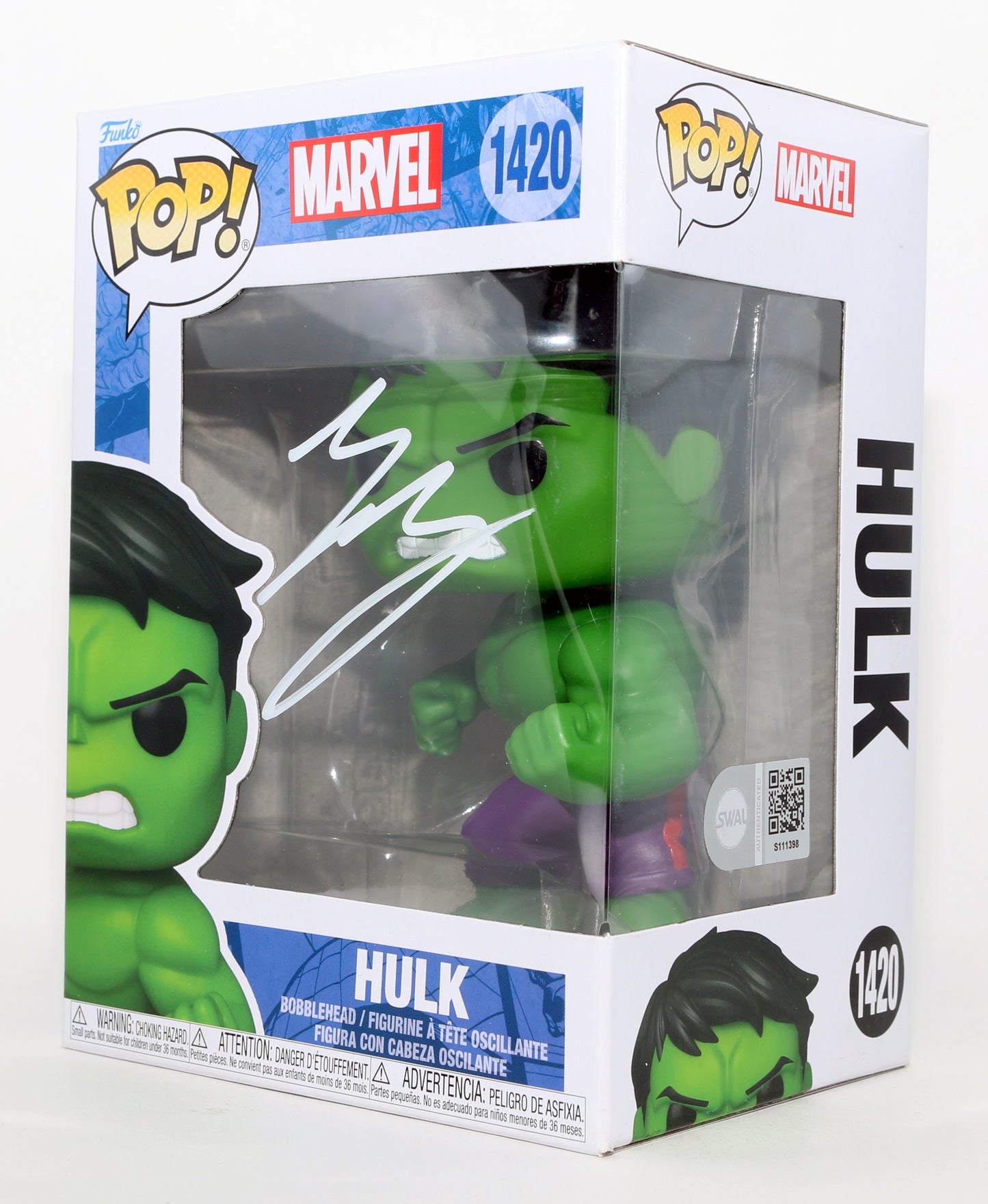 
                  
                    Eric Bana as Hulk in Hulk (SWAU) Signed Funko POP! #1420
                  
                