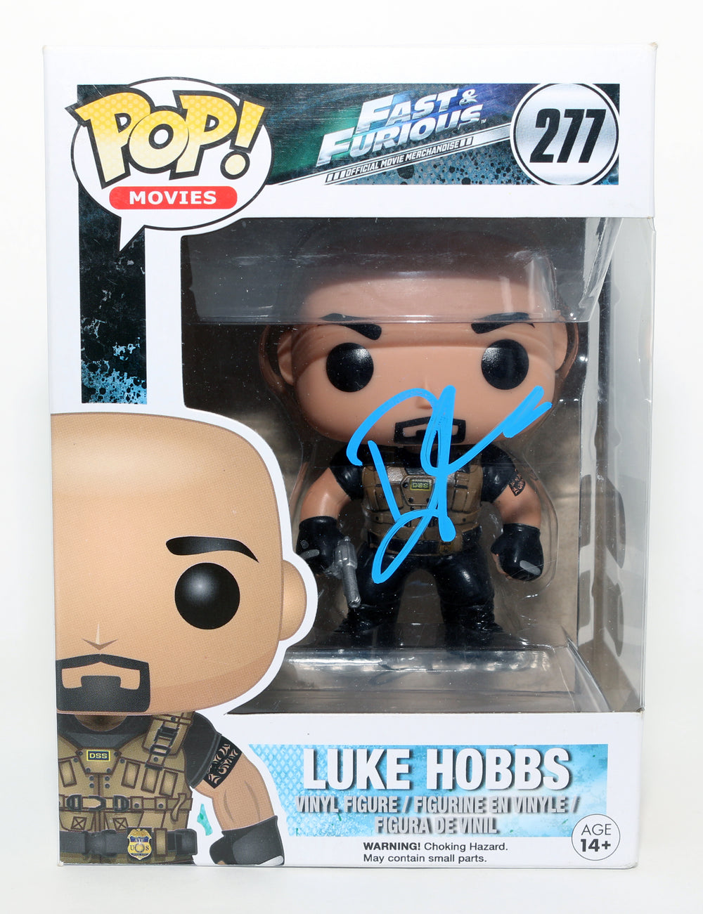 Dwayne 'The Rock' Johnson as Luke Hobbs in Fast & Furious RACC (SWAU) Signed Funko POP! #277