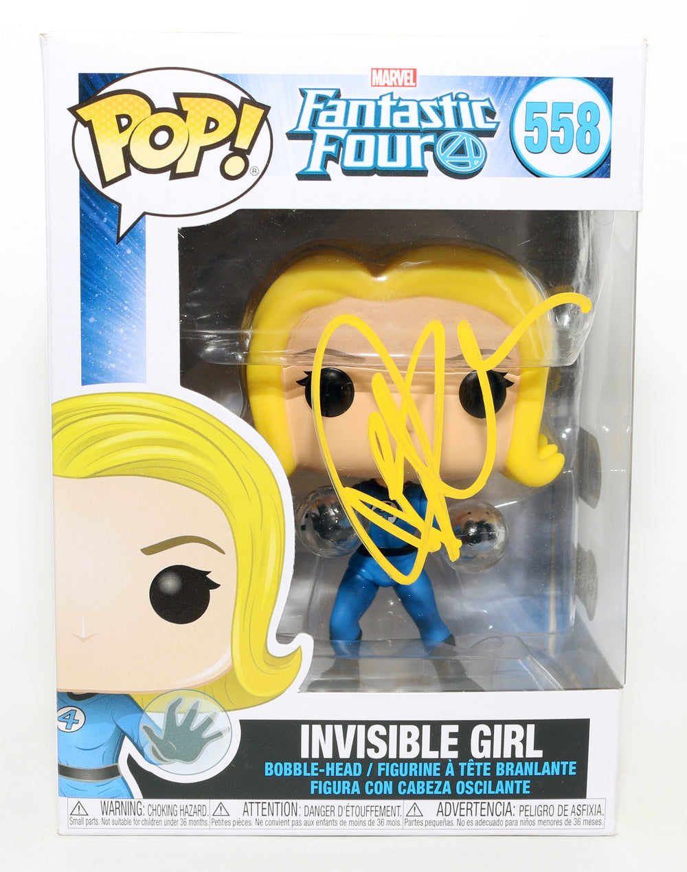 Jessica Alba as Sue Storm / Invisible Woman in Fantastic Four (SWAU) Signed Funko POP! #558