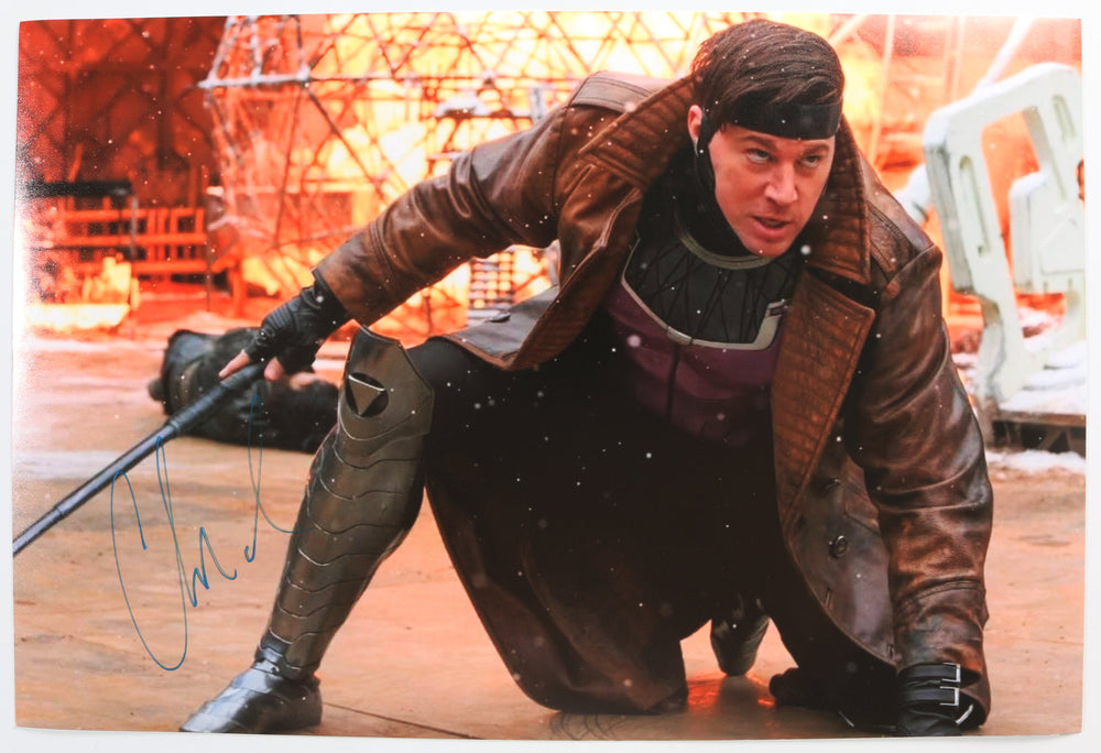 Channing Tatum as Remy LeBeau / Gambit in Deadpool & Wolverine Signed 12x18 Photo