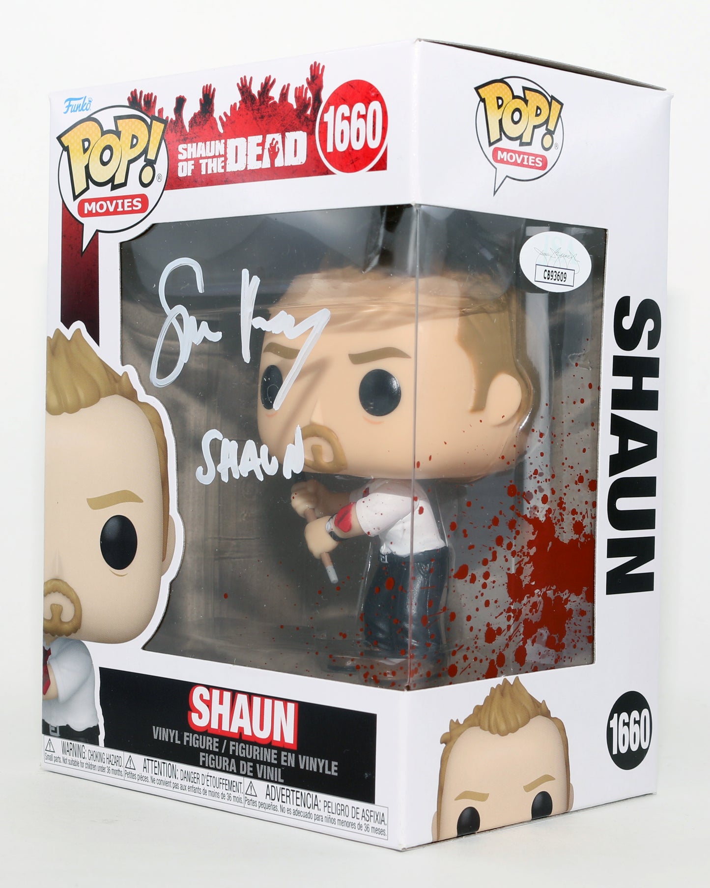
                  
                    Simon Pegg as Shaun in Shaun of the Dead (JSA) Signed Funko POP! #1660 with Character Name
                  
                