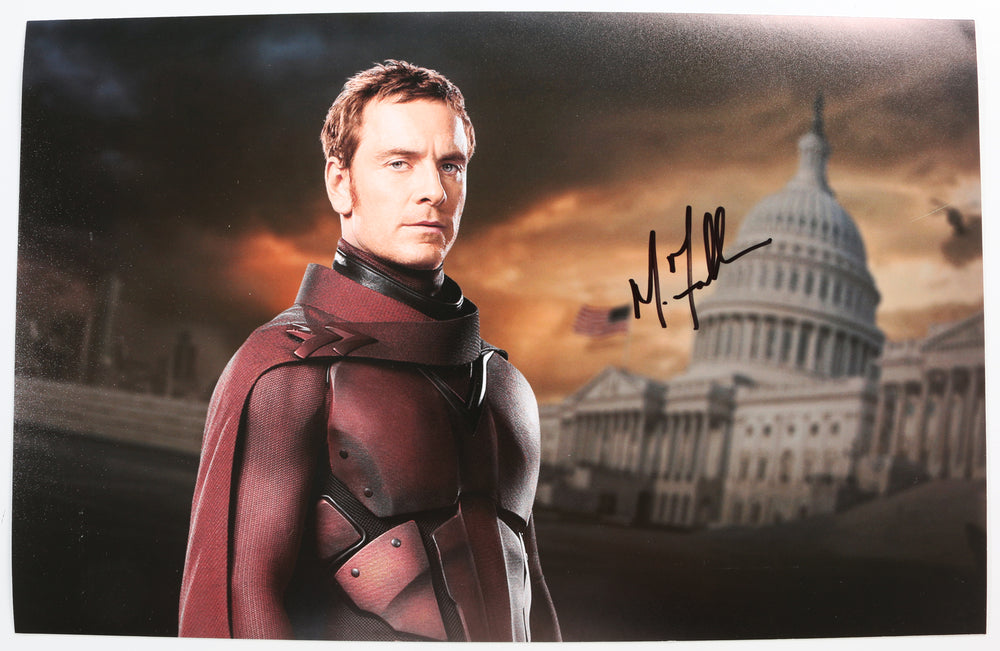 Michael Fassbender as Magneto in X-Men: Days of Future Past Signed 11x17 Photo