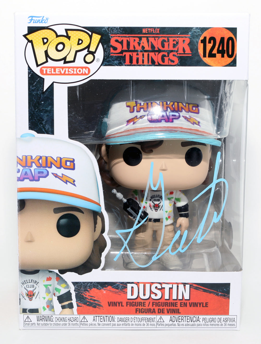 Gaten Matarazzo as Dustin Henderson in Stranger Things (Beckett) Signed Funko POP! #1240