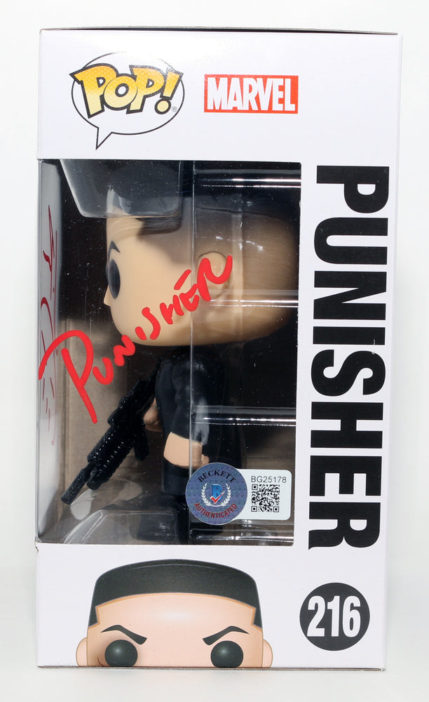 
                  
                    Jon Bernthal as The Punisher in Daredevil (Beckett) Signed Funko POP! #216 with Character Name & Remark
                  
                