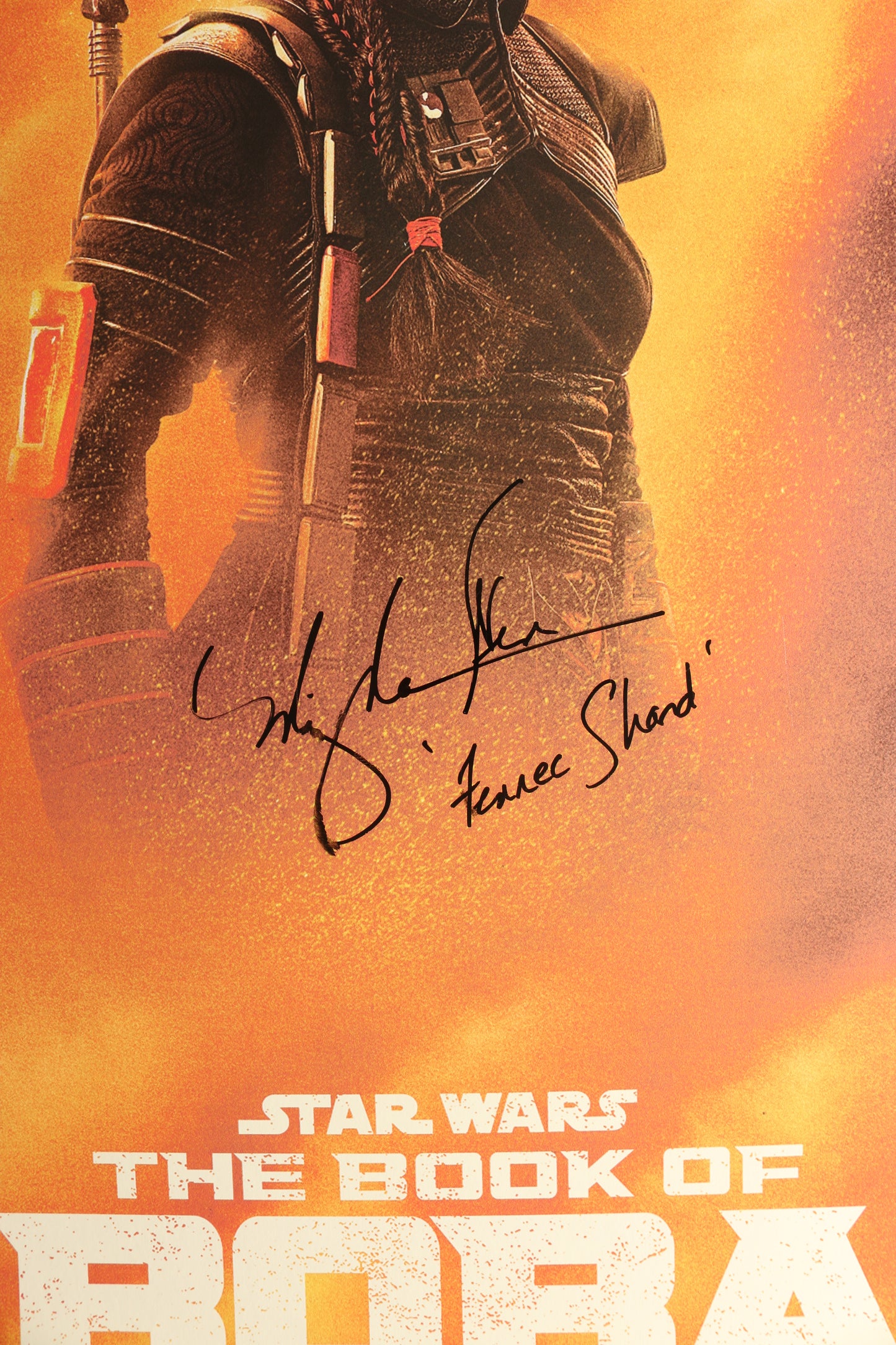 
                  
                    Ming-Na Wen as Fennec Shand in Star Wars: The Book of Boba Fett (SWAU) Signed 22x34 Poster
                  
                