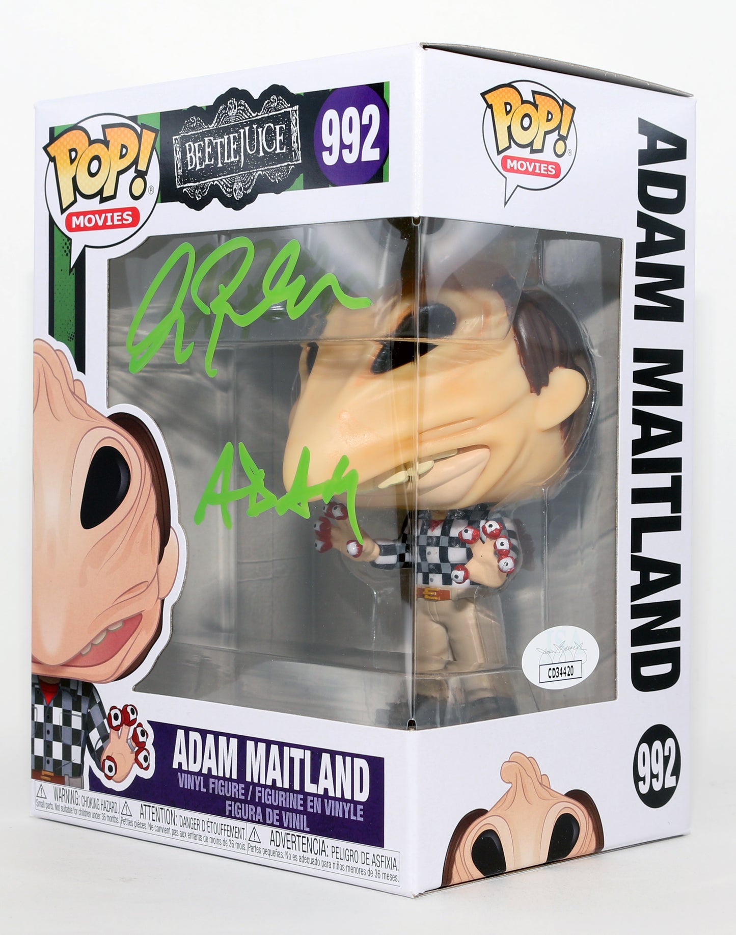 
                  
                    Alec Baldwin as Adam Maitland in Beetlejuice (JSA) Signed Funko POP! #992 with Character Name
                  
                