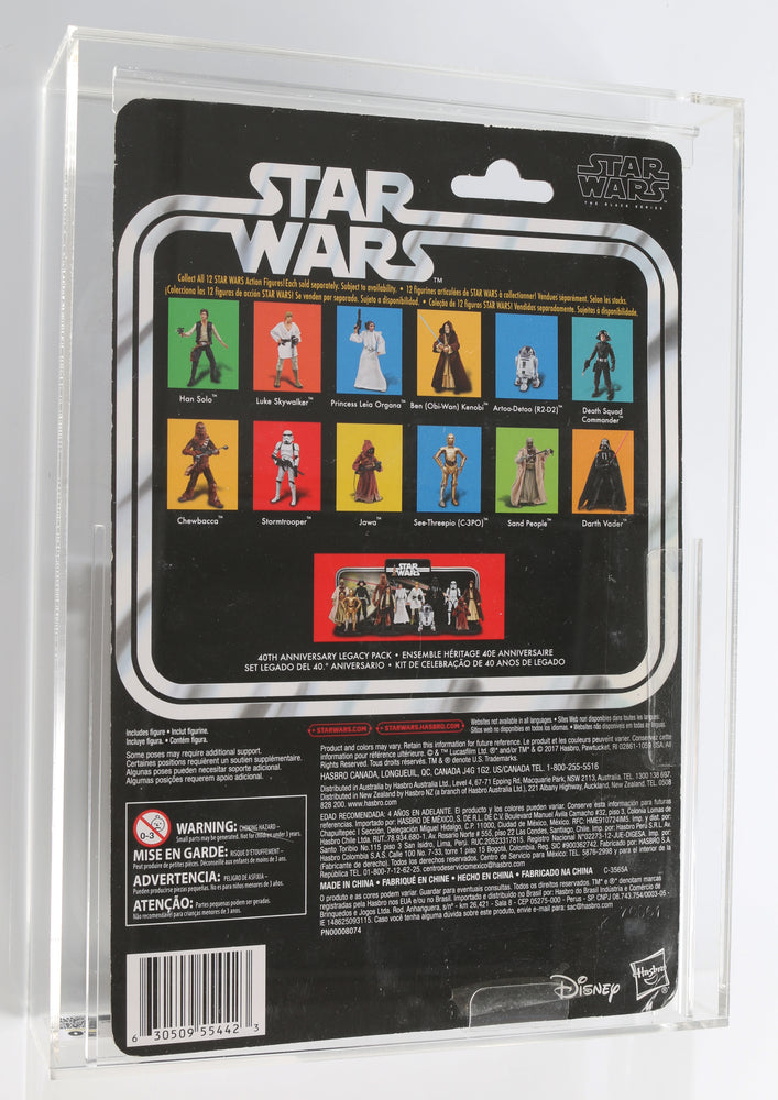 
                  
                    Anthony Daniels as C-3PO in Star Wars: A New Hope (CAS) Signed 2017 Hasbro 40th Anniversary The Black Series 6-Inch Action Figure with Character Name
                  
                