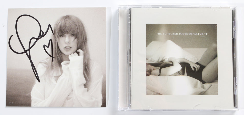 The Tortured Poets Department 2024 CD Album Insert Signed by Taylor Swift