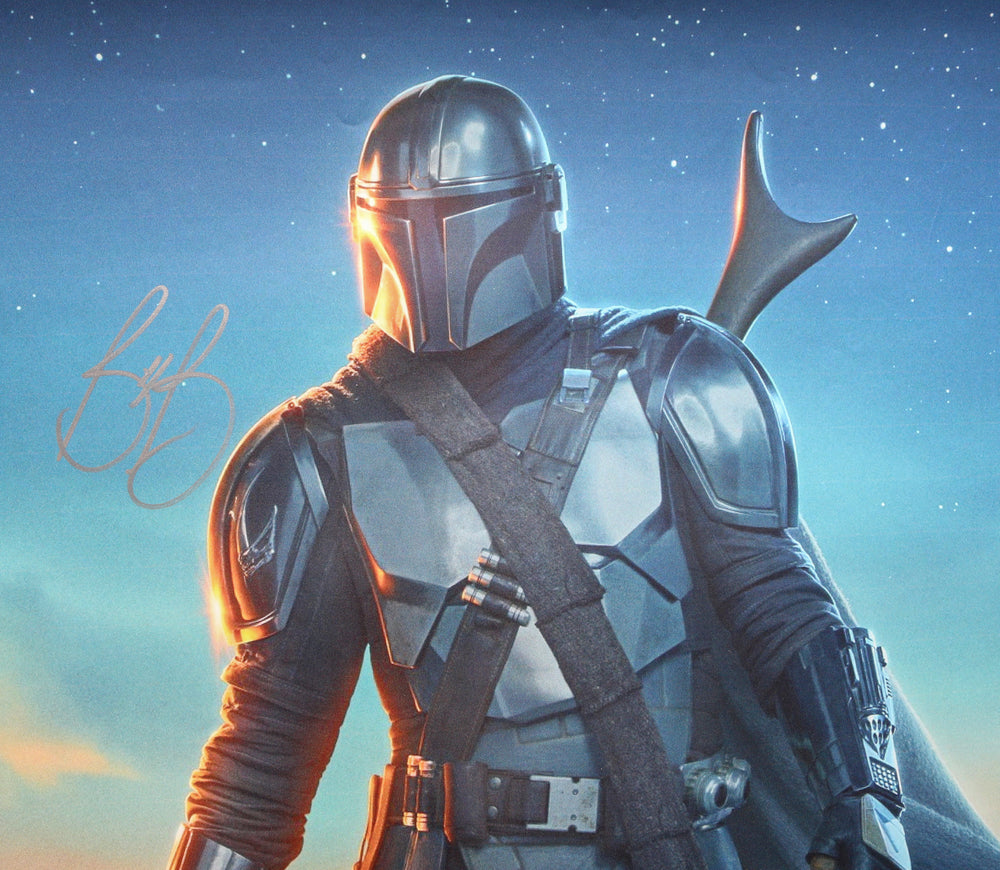 
                  
                    Star Wars: The Mandalorian 27x40 Poster (SWAU) Cast Signed by Lateef Crowder, Brendan Wayne, Bill Burr, Gina Carano, Misty Rosas, Chris Bartlett, Timothy Olyphant, & Ming-Na Wen
                  
                