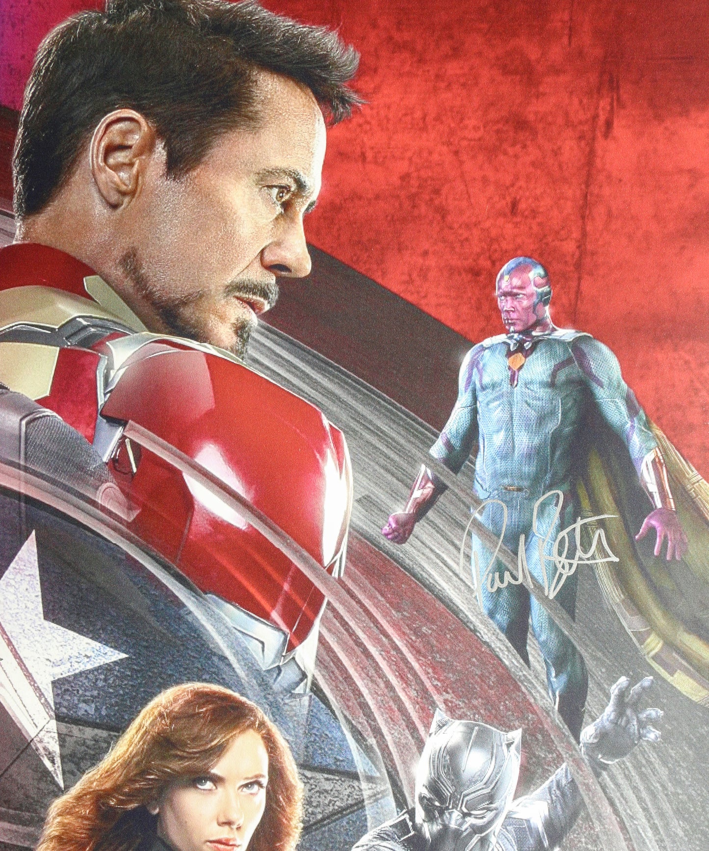 
                  
                    Captain America: Civil War 27x40 Poster (Beckett Witnessed) Cast Signed by Chris Evans, Sebastian Stan, & Paul Bettany
                  
                