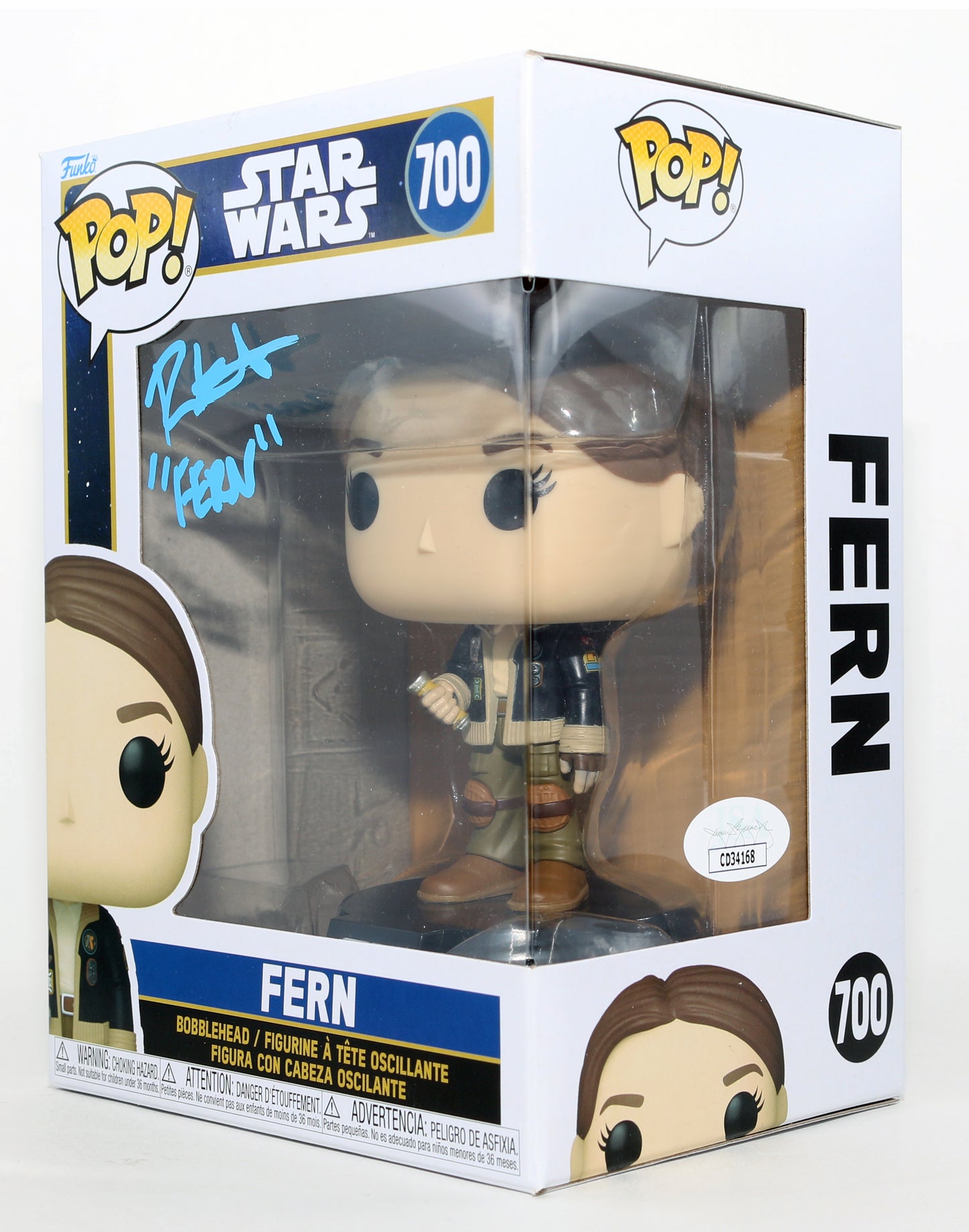 
                  
                    Ryan Kiera Armstrong as Fern in Star Wars: Skeleton Crew (JSA) Signed Funko POP! #700 with Character Name
                  
                